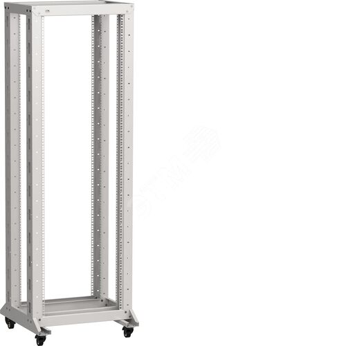 Стойка двухрамная на роликах LINEA F 20U 600х600мм серая - фото 2