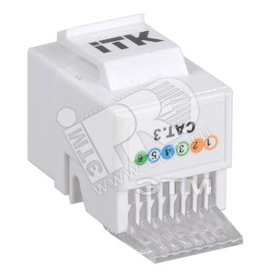 Модуль Keystone Jack кат.5E, UTP, IDC Dual,       горизонтальная заделка - ITK