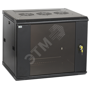 Шкаф настенный ITK LINEA W 6U 600x450 мм дверь стекло в сборе, серый