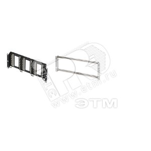 Рама для крепления 15 плинтов 3U типа Krone, черн