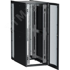 Шкаф серверный ITK LINEA S 19'' 42U 800х1000мм перфорированная дверь черный - фото 2