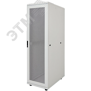 Шкаф уличный 19 дюйм 12U 650x600 IP55 металл дверь серый с цоколем (LO35-12U66-M55F) - ITK