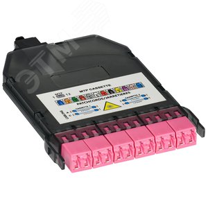 Кассета  для кросса HD. OM4. MPO Male. 6xLC-Duplex (12 ОВ) - IEK (ИЭК)