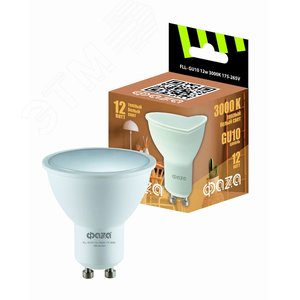 Лампа светодиодная LED 12Вт 3000K GU10 230/50 - Jazzway