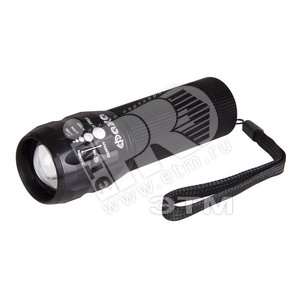 Фонарь светодиодный ручной металлический A5-L3WZ-3AAA (3W LED, zoom) - Jazzway