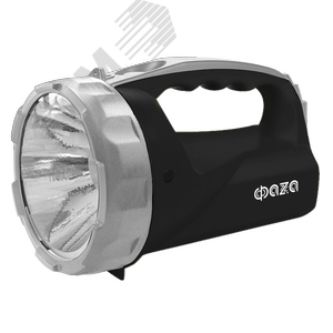 Фонарь аккумуляторный AccuF6-L1W-bk (черный) - Jazzway