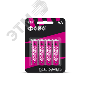 Элемент питания LR 6 (AA) Super Alkaline блистер, 4 шт. - Jazzway