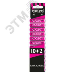 Элемент питания LR 6 (AA) Super Alkaline набор 10+2 - Jazzway
