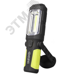 Фонарь многофункциональный WL2-L3W/05W-gn (черно-зелен.) с магнитом и крючком 2АА - Jazzway