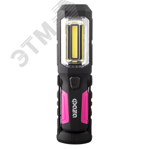 Фонарь многофункциональный ФАZА WL2-L3W/05W-mg (черно-рубин.) с магнитом и крючком 2АА - фото 5