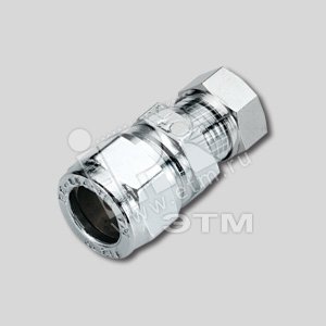 Соединитель обжимной 12 хромированный (1130011) - TIEMME