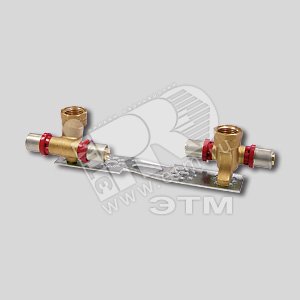 Планка монтажная с водорозетками пресс 16 х 1/2‘ на планке - TIEMME