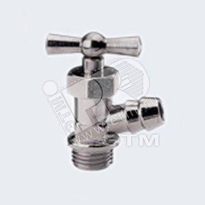 Кран шаровой Н 1/4 со штуцером сливной хромир.