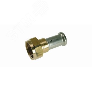 Муфта накидная гайка, плоское уплотнение, латунь пресс, 16x3/4 - Henco