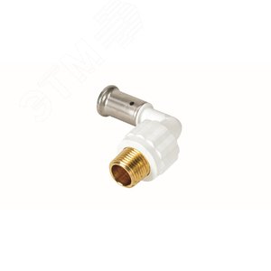 Угольник НР 32x1 90 град., ПВДФ пресс, белый - Henco