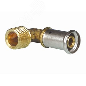 Угольник НР 20х3/4' 90 град., пресс, латунь - Henco