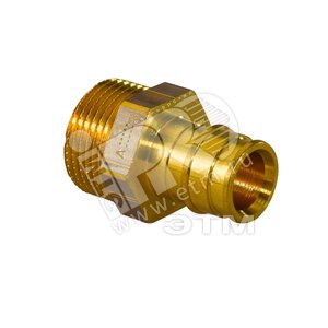 Штуцер Q&E 18 х 1/2‘ НР (NKB) DR-латунь (1025830) - Uponor