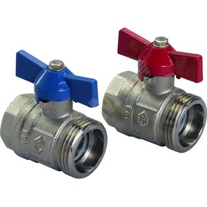 Кран шаровой 1‘ НР х 3/4‘ ВР для коллектора H - Uponor