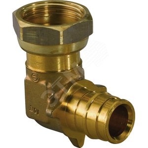 Q&E УГОЛЬНИК С НАКИДНОЙ ГАЙКОЙ 16-G1/2НГ 70А - Uponor