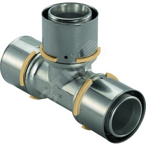 S-PRESS ТРОЙНИК РАВНОПРОХОДНОЙ ЛАТУННЫЙ 40-40-40 5А - Uponor