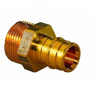 Штуцер Q&E 40 х 1 1/4‘ НР DR-латунь (1085077) - Uponor