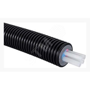Труба теплоизолированная Ecoflex Quatro 2х25х2.3-25х3.5-20х2.8/175, PE-Xa EVOH, бухта 200м - Uponor