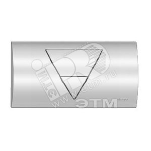 Кнопка смыва Visign нажимная V-Line матовая хром модель 83101 (396220) - VIEGA