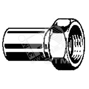 Сгон 35 х 1‘1/2 с плоским уплотнением нержавеющая сталь Sanpress Inox SC-Contur модель 2364 - VIEGA