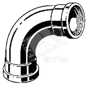 Отвод пресс 108.0 нержавеющая сталь Sanpress Inox XL SC-Contur модель 2316XL (482619) - VIEGA