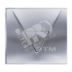 Кнопка смыва Visign for Life1 для писсуаров нержавеющая сталь матовая модель 81281 (494094) - VIEGA