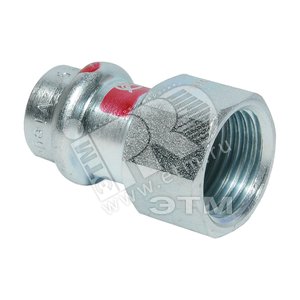 Муфта пресс 22 х 1/2‘ ВР оцинкованная сталь Prestabo SC-Contur модель 1112 (642150) - VIEGA