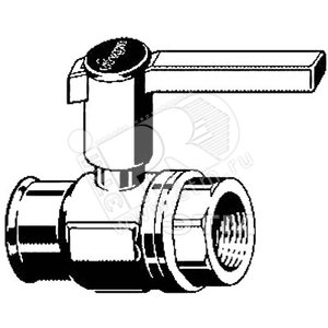 Кран шаровый Easytop DN32 1‘1/4 ВВ бронза модель 22702 - VIEGA
