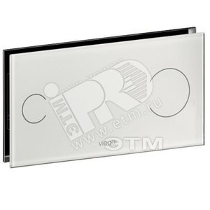 Кнопка смыва Visign for More100 стекло/белый модель модель 83521 - VIEGA