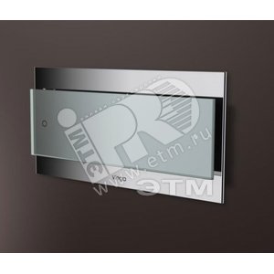 Кнопка смыва Visign for More102 светло-серая стекло двухобъемный смыв для Visign2 модель 83531 (597559) - VIEGA
