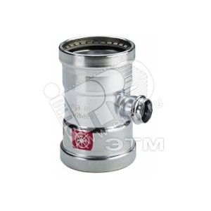 Тройник пресс 108.0 х 54 х 108.0 оцинкованная сталь Prestabo SC-Contur модель 1118XL (598020) - VIEGA