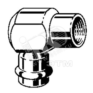Уголок пресс 45 градусов 22x3/4‘ вр оцинкованная сталь Prestabo SC-Contur модель 11142 - VIEGA