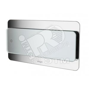 Кнопка смыва Visign for More103 стекло светло-серый модель 83551 (605643) - VIEGA