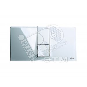 Кнопка смыва Visign for Style14 пластик пергамон/камея для бачков Visign2 с 2-х объемным смывом модель 83341 (654702) - VIEGA