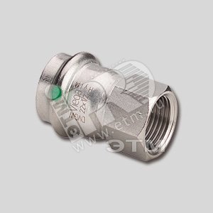 Муфта пресс 18 х 1/2‘ ВР нержавеющая сталь Sanpress Inox SC-Contur модель 2312 - VIEGA