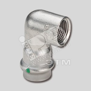 Уголок пресс 22 х 3/4‘ ВР нержавеющая сталь Sanpress Inox SC-Contur модель 23142 - VIEGA