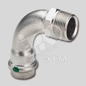 Отвод пресс 18 х 1/2‘ НР нержавеющая сталь Sanpress Inox SC-Contur модель 2314 - VIEGA