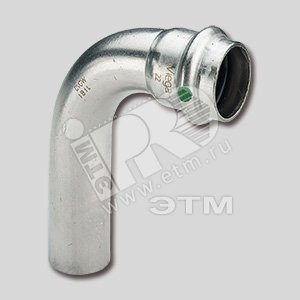 Отвод пресс однораструбный 42 нержавеющая сталь Sanpress Inox SC-Contur модель 23161 - VIEGA