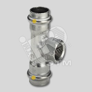 Тройник пресс 108 х 3/4‘ ВР нержавеющая сталь Sanpress Inox XL SC-Contur модель 23172XL (482909) - VIEGA
