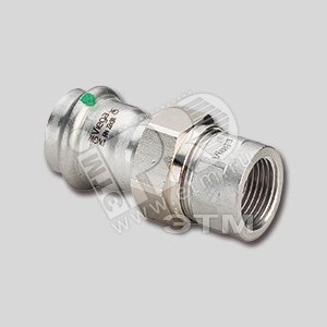 Муфта пресс 18 х 1/2‘ ВР со сгоном нержавеющая сталь Sanpress Inox SC-Contur модель 2362 - VIEGA