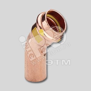 Уголок пресс однораструбный 45 градусов 28 медь Profipress G SC-Contur модель 26261 (345709) - VIEGA