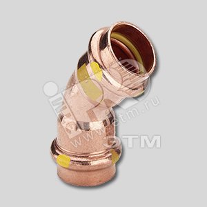 Уголок пресс 45 град. 54 медь Profipress G SC-Contur модель 2626 (345662) - VIEGA