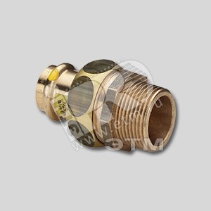 Муфта пресс 18 х 3/4‘ НР со сгоном бронза Profipress G SC-Contur модель 2654 - VIEGA