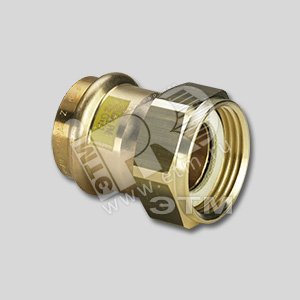 Муфта пресс 22 х 3/4‘ ВР с накидной гайкой бронза Profipress G SC-Contur модель 2666 - VIEGA
