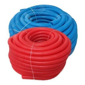 Труба гофрированная 32 синяя, для трубы 20, бухта 50м - VALTEC