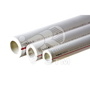 Труба полипропиленовая PPR PN20 50 х 8.3 белая хлыст 2 м (VTp.700.0020.50) - VALTEC